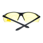 Mens Polarized Yellow Night Driving Lens Sport Baseball Half Rim Sunglasses