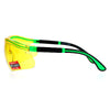 SA106 Yellow HD Lens Adjustable Arm UV Protection Rimless Warp Safety Glasses