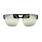 Mens Half Rim Designer Fashion Sport Rectangular Sunglasses New