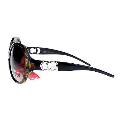 CG Eyewear Oversize Metalic Scribble Skatch Pattern Plastic Butterfly Sunglasses