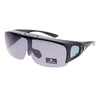 Barricade Large Oversize Mens Polarized Flip Up Fitover Wear Over Sunglasses