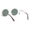 SA106 Womens Swan Drop Temple Retro Circle Round Lens Runway Sunglasses