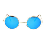 Retro Extra Small Snug Fit Round Circle Color Lens 70s Groovy Hippie Sunglasses