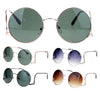 SA106 Womens Swan Drop Temple Retro Circle Round Lens Runway Sunglasses