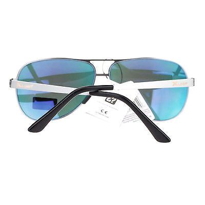 X Loop Luxury Sports Flexible Metal Color Mirror Lens Aviator Mens Sunglasses