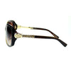 Womens Metal Chain Arm Rhinestone Buckle Jewelry Hinge Large Fashion Sunglasses