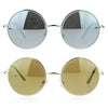 SA106 Beveled Edge Round Circle Lens Groovy Retro Celebrity Sunglasses