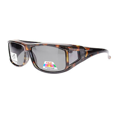 Mens Camouflage Rectangular Fit Over Polarized Anti Glare Sunglasses