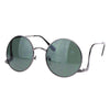 SA106 Womens Swan Drop Temple Retro Circle Round Lens Runway Sunglasses