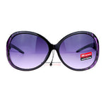 CG Eyewear Oversize Metalic Scribble Skatch Pattern Plastic Butterfly Sunglasses