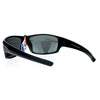 Anti Glare Polarized Lens Mens Classic Rectangular Warp Around Sports Sunglasses