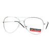 SA106 Classic Wire Rim Tear Drop Shape Aviator Clear Lens Eye Glasses