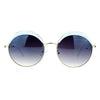 SA106 Womens Plastic Eyelash Round Circle Lens Hippie Gradient Lens Sunglasses