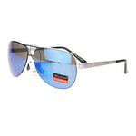 X Loop Luxury Sports Flexible Metal Color Mirror Lens Aviator Mens Sunglasses