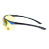 Mens Polarized Yellow Night Driving Lens Sport Baseball Half Rim Sunglasses