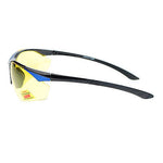 Mens Polarized Yellow Night Driving Lens Sport Baseball Half Rim Sunglasses