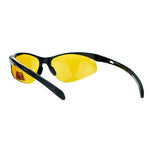 Polarized No Glare Mens Outdoor Baseball Half Rim Fishing Warp Sport Sunglasses
