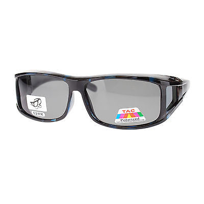 Mens Camouflage Rectangular Fit Over Polarized Anti Glare Sunglasses