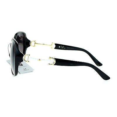 VG Eyewear Womens Bling Metal Buckle Hinge Large Butterfly Diva Sunglasses