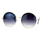 SA106 Womens Plastic Eyelash Round Circle Lens Hippie Gradient Lens Sunglasses