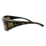 Mens Camouflage Rectangular Fit Over Polarized Anti Glare Sunglasses