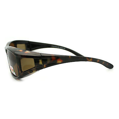 Mens Camouflage Rectangular Fit Over Polarized Anti Glare Sunglasses