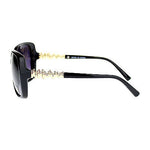 Womens Oversized Butterfly Metal Gold Nugget Rhinestone Diva Fashion Sunglasses