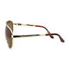 Anti Glare Polarized Mens Classic Top Gun Officer Metal Rim Aviator Sunglasses