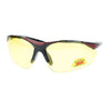 Mens Polarized Yellow Night Driving Lens Sport Baseball Half Rim Sunglasses