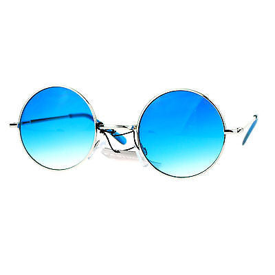 SA106 Retro Groovy Color Gradient Lens Circle Lens Round Hippie 70s Sunglasses