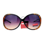 CG Eyewear Oversize Metalic Scribble Skatch Pattern Plastic Butterfly Sunglasses