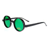 Color Lens Retro Classic Circle Lens Round Plastic 70s Hippie Groovy Sunglasses