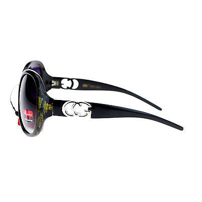 CG Eyewear Oversize Metalic Scribble Skatch Pattern Plastic Butterfly Sunglasses