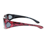 Womens Floral Print Antiglare Polarized No Glare 60mm Fitover Sunglasses