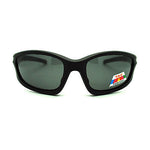 Polarized Mens Futuristic Aerodynamic Warp Sport Running Track Light Sunglasses