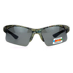 SA106 Mens Hunters Baseball Half Rim Camouflage Print Camo Sunglasses