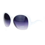 Extra Large Oversized Curved Drop Temple Womens Butterfly Fashion Sunglasses