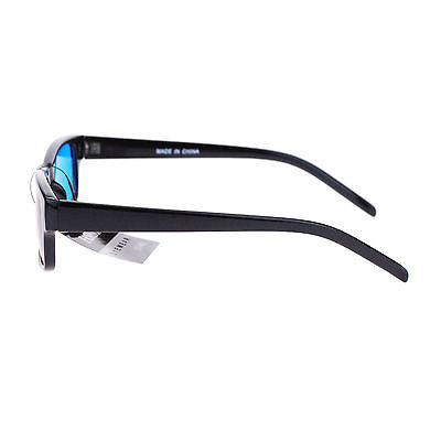 Unisex Cyan and Red Steroscope Anaglyphic 3D Lens Narrow Rectangular Sunglasses