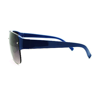 Mens Half Rim Designer Fashion Sport Rectangular Sunglasses New