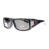 Mens Camouflage Rectangular Fit Over Polarized Anti Glare Sunglasses
