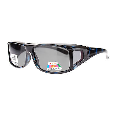 Mens Camouflage Rectangular Fit Over Polarized Anti Glare Sunglasses