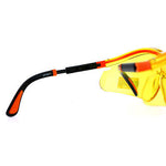 SA106 Yellow HD Lens Adjustable Arm UV Protection Rimless Warp Safety Glasses