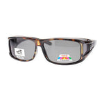 Mens Camouflage Rectangular Fit Over Polarized Anti Glare Sunglasses