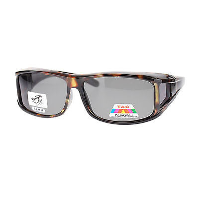 Mens Camouflage Rectangular Fit Over Polarized Anti Glare Sunglasses