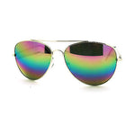 Oil Slick Rusta Mirror Lens Police Motorcycle Biker Cop Aviator Sunglasses