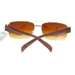 Mens Luxury Half Rim Rectangular Designer Fashion Sunglasses