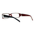 SA106 Flor de Lis Womens Narrow Rectangular Clear Lens Eye Glasses
