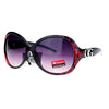 CG Eyewear Oversize Metalic Scribble Skatch Pattern Plastic Butterfly Sunglasses