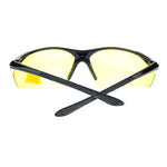 Mens Polarized Yellow Night Driving Lens Sport Baseball Half Rim Sunglasses