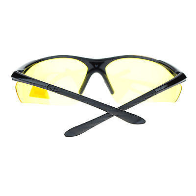 Mens Polarized Yellow Night Driving Lens Sport Baseball Half Rim Sunglasses